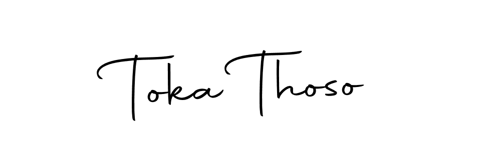 How to make Toka Thoso signature? Autography-DOLnW is a professional autograph style. Create handwritten signature for Toka Thoso name. Toka Thoso signature style 10 images and pictures png