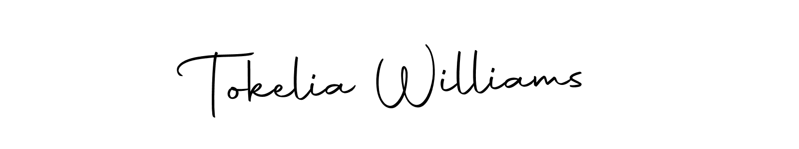 Make a short Tokelia Williams signature style. Manage your documents anywhere anytime using Autography-DOLnW. Create and add eSignatures, submit forms, share and send files easily. Tokelia Williams signature style 10 images and pictures png