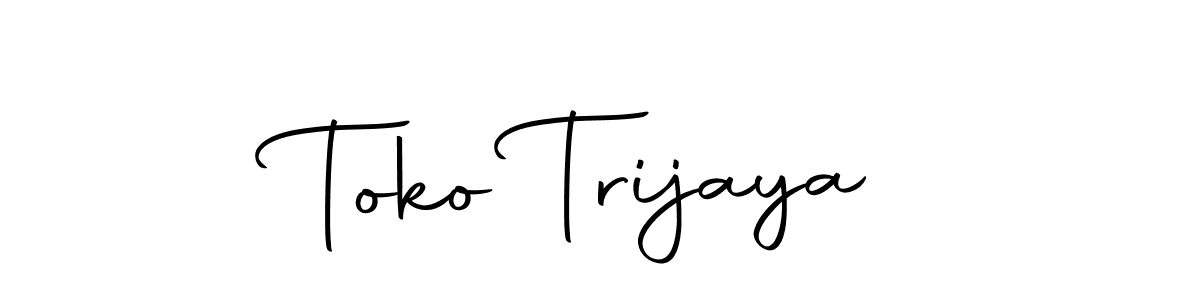 Make a beautiful signature design for name Toko Trijaya. With this signature (Autography-DOLnW) style, you can create a handwritten signature for free. Toko Trijaya signature style 10 images and pictures png