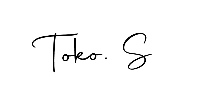 Also we have Toko. S name is the best signature style. Create professional handwritten signature collection using Autography-DOLnW autograph style. Toko. S signature style 10 images and pictures png