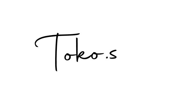 Similarly Autography-DOLnW is the best handwritten signature design. Signature creator online .You can use it as an online autograph creator for name Toko.s. Toko.s signature style 10 images and pictures png