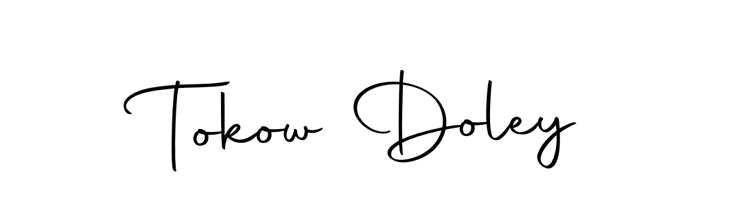 Tokow Doley stylish signature style. Best Handwritten Sign (Autography-DOLnW) for my name. Handwritten Signature Collection Ideas for my name Tokow Doley. Tokow Doley signature style 10 images and pictures png