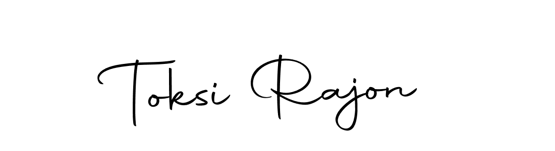 Here are the top 10 professional signature styles for the name Toksi Rajon. These are the best autograph styles you can use for your name. Toksi Rajon signature style 10 images and pictures png