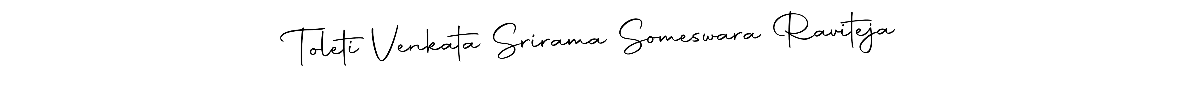 How to make Toleti Venkata Srirama Someswara Raviteja name signature. Use Autography-DOLnW style for creating short signs online. This is the latest handwritten sign. Toleti Venkata Srirama Someswara Raviteja signature style 10 images and pictures png