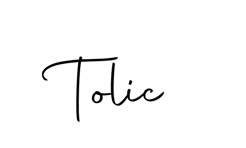 How to make Tolic signature? Autography-DOLnW is a professional autograph style. Create handwritten signature for Tolic name. Tolic signature style 10 images and pictures png