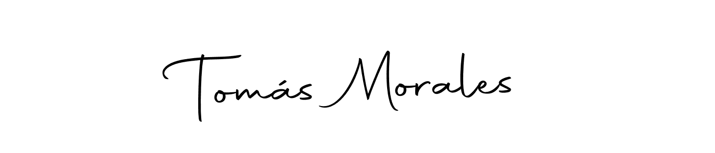 How to make Tomás Morales name signature. Use Autography-DOLnW style for creating short signs online. This is the latest handwritten sign. Tomás Morales signature style 10 images and pictures png