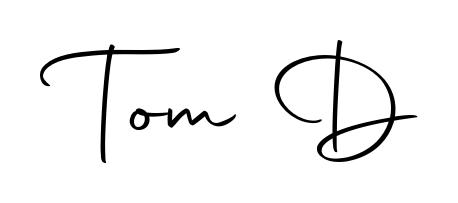 Tom D stylish signature style. Best Handwritten Sign (Autography-DOLnW) for my name. Handwritten Signature Collection Ideas for my name Tom D. Tom D signature style 10 images and pictures png