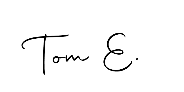 How to make Tom E. name signature. Use Autography-DOLnW style for creating short signs online. This is the latest handwritten sign. Tom E. signature style 10 images and pictures png