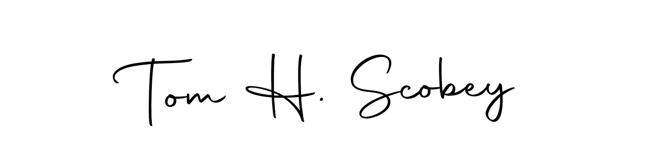 Tom H. Scobey stylish signature style. Best Handwritten Sign (Autography-DOLnW) for my name. Handwritten Signature Collection Ideas for my name Tom H. Scobey. Tom H. Scobey signature style 10 images and pictures png