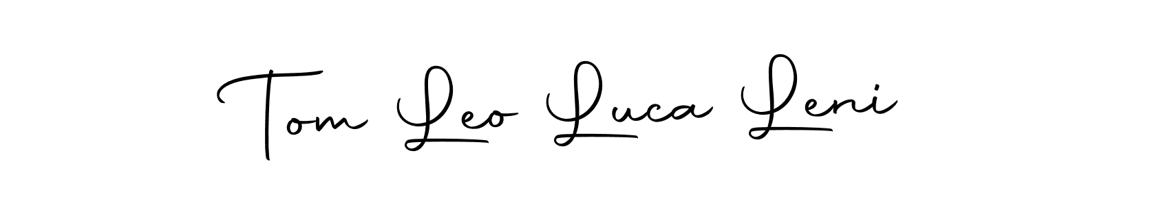 Similarly Autography-DOLnW is the best handwritten signature design. Signature creator online .You can use it as an online autograph creator for name Tom Leo Luca Leni. Tom Leo Luca Leni signature style 10 images and pictures png