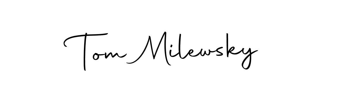 The best way (Autography-DOLnW) to make a short signature is to pick only two or three words in your name. The name Tom Milewsky include a total of six letters. For converting this name. Tom Milewsky signature style 10 images and pictures png