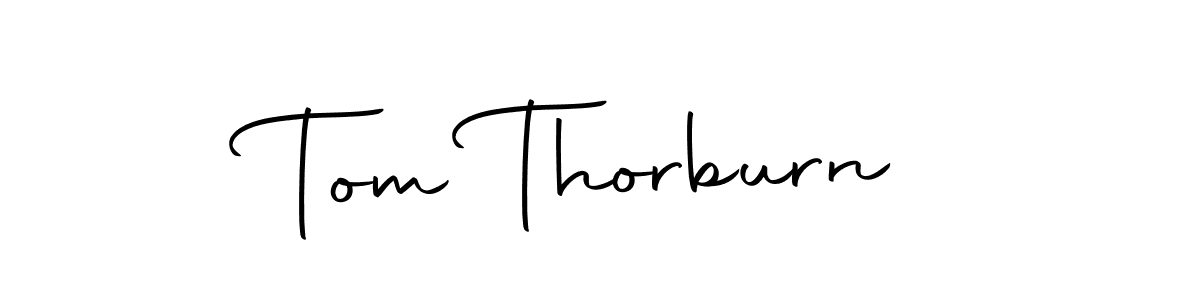 How to make Tom Thorburn name signature. Use Autography-DOLnW style for creating short signs online. This is the latest handwritten sign. Tom Thorburn signature style 10 images and pictures png