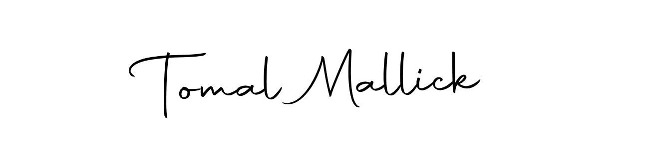 Tomal Mallick stylish signature style. Best Handwritten Sign (Autography-DOLnW) for my name. Handwritten Signature Collection Ideas for my name Tomal Mallick. Tomal Mallick signature style 10 images and pictures png