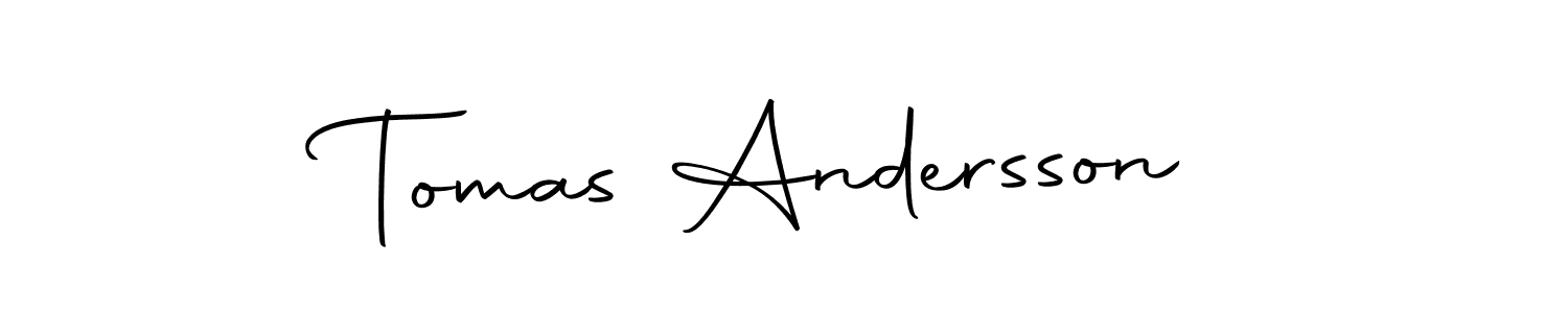 You should practise on your own different ways (Autography-DOLnW) to write your name (Tomas Andersson) in signature. don't let someone else do it for you. Tomas Andersson signature style 10 images and pictures png