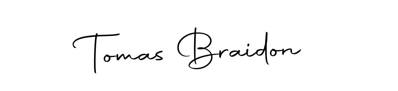 How to make Tomas Braidon signature? Autography-DOLnW is a professional autograph style. Create handwritten signature for Tomas Braidon name. Tomas Braidon signature style 10 images and pictures png