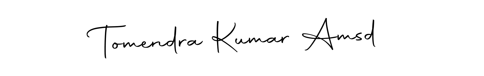Make a short Tomendra Kumar Amsd signature style. Manage your documents anywhere anytime using Autography-DOLnW. Create and add eSignatures, submit forms, share and send files easily. Tomendra Kumar Amsd signature style 10 images and pictures png