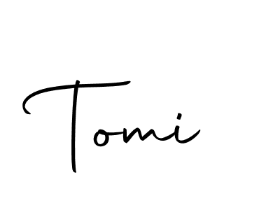 Create a beautiful signature design for name Tomi. With this signature (Autography-DOLnW) fonts, you can make a handwritten signature for free. Tomi signature style 10 images and pictures png