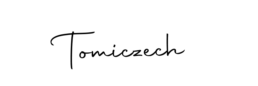 How to make Tomiczech name signature. Use Autography-DOLnW style for creating short signs online. This is the latest handwritten sign. Tomiczech signature style 10 images and pictures png