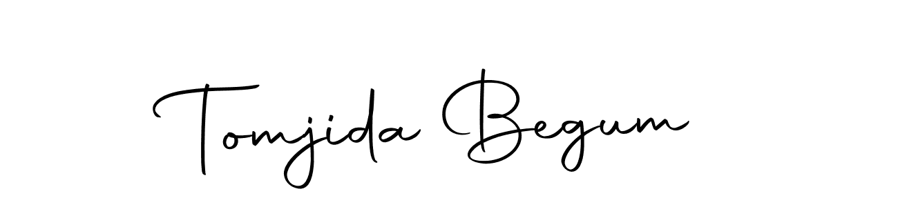 Tomjida Begum stylish signature style. Best Handwritten Sign (Autography-DOLnW) for my name. Handwritten Signature Collection Ideas for my name Tomjida Begum. Tomjida Begum signature style 10 images and pictures png