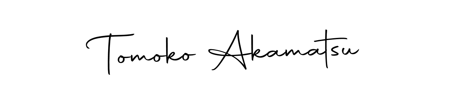 Design your own signature with our free online signature maker. With this signature software, you can create a handwritten (Autography-DOLnW) signature for name Tomoko Akamatsu. Tomoko Akamatsu signature style 10 images and pictures png