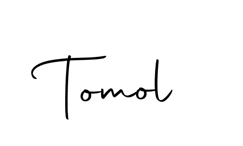 Design your own signature with our free online signature maker. With this signature software, you can create a handwritten (Autography-DOLnW) signature for name Tomol. Tomol signature style 10 images and pictures png