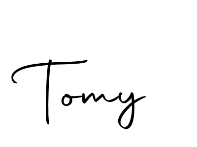 How to make Tomy name signature. Use Autography-DOLnW style for creating short signs online. This is the latest handwritten sign. Tomy signature style 10 images and pictures png