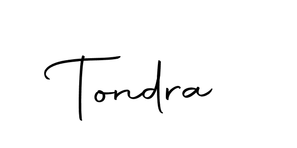 Design your own signature with our free online signature maker. With this signature software, you can create a handwritten (Autography-DOLnW) signature for name Tondra. Tondra signature style 10 images and pictures png