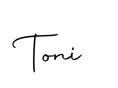 Design your own signature with our free online signature maker. With this signature software, you can create a handwritten (Autography-DOLnW) signature for name Toni. Toni signature style 10 images and pictures png