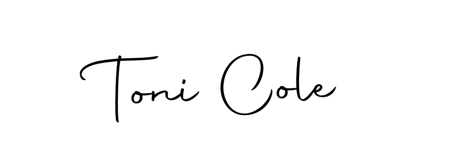 How to make Toni Cole signature? Autography-DOLnW is a professional autograph style. Create handwritten signature for Toni Cole name. Toni Cole signature style 10 images and pictures png