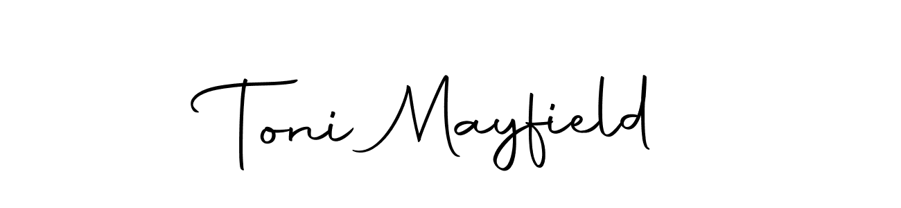 Create a beautiful signature design for name Toni Mayfield. With this signature (Autography-DOLnW) fonts, you can make a handwritten signature for free. Toni Mayfield signature style 10 images and pictures png
