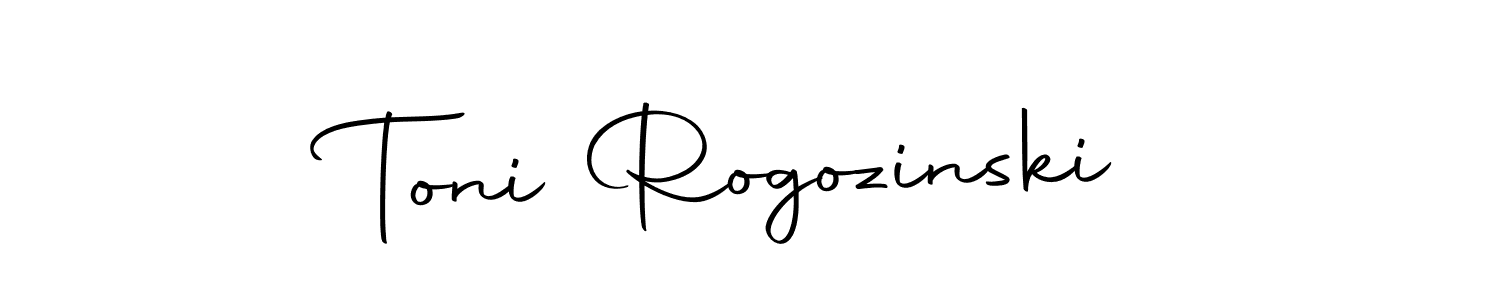 It looks lik you need a new signature style for name Toni Rogozinski. Design unique handwritten (Autography-DOLnW) signature with our free signature maker in just a few clicks. Toni Rogozinski signature style 10 images and pictures png