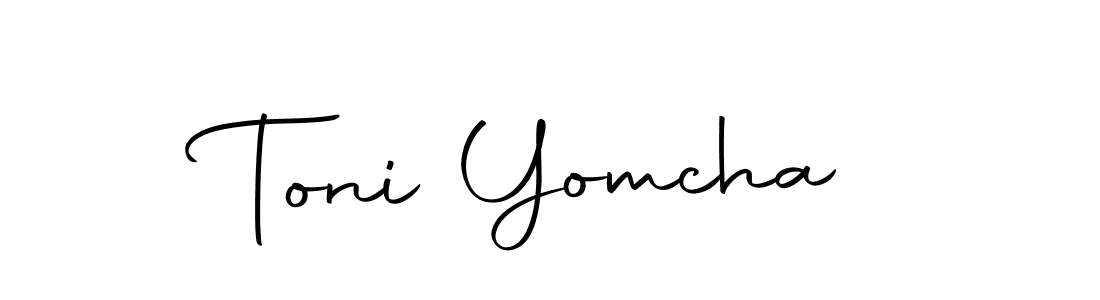 It looks lik you need a new signature style for name Toni Yomcha. Design unique handwritten (Autography-DOLnW) signature with our free signature maker in just a few clicks. Toni Yomcha signature style 10 images and pictures png