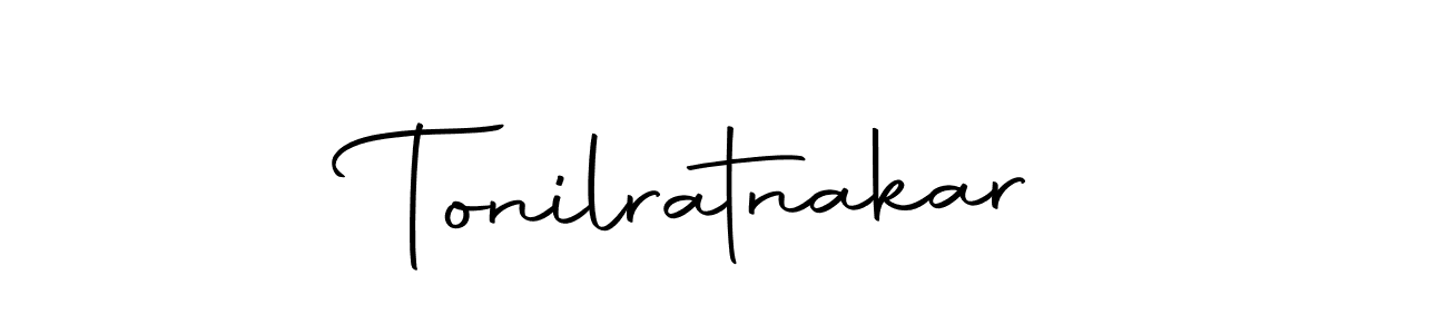 How to make Tonilratnakar name signature. Use Autography-DOLnW style for creating short signs online. This is the latest handwritten sign. Tonilratnakar signature style 10 images and pictures png