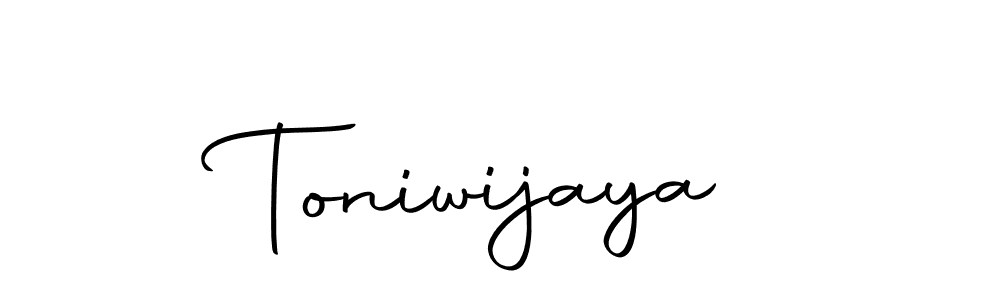 Make a beautiful signature design for name Toniwijaya. Use this online signature maker to create a handwritten signature for free. Toniwijaya signature style 10 images and pictures png