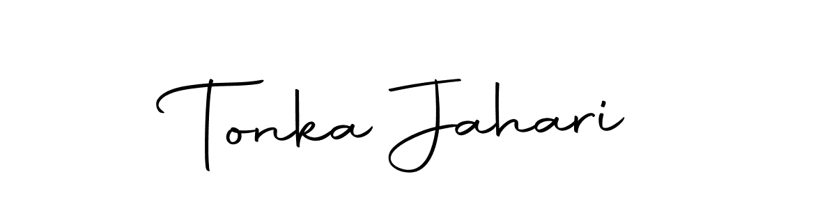 Create a beautiful signature design for name Tonka Jahari. With this signature (Autography-DOLnW) fonts, you can make a handwritten signature for free. Tonka Jahari signature style 10 images and pictures png