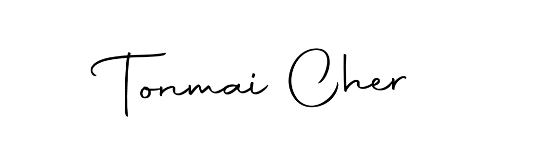 How to make Tonmai Cher signature? Autography-DOLnW is a professional autograph style. Create handwritten signature for Tonmai Cher name. Tonmai Cher signature style 10 images and pictures png