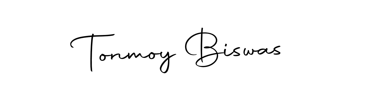 How to make Tonmoy Biswas name signature. Use Autography-DOLnW style for creating short signs online. This is the latest handwritten sign. Tonmoy Biswas signature style 10 images and pictures png