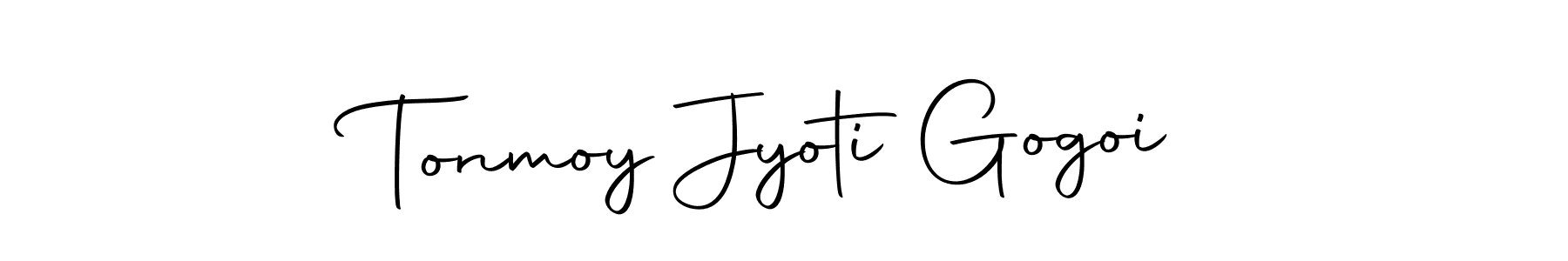 Make a short Tonmoy Jyoti Gogoi signature style. Manage your documents anywhere anytime using Autography-DOLnW. Create and add eSignatures, submit forms, share and send files easily. Tonmoy Jyoti Gogoi signature style 10 images and pictures png