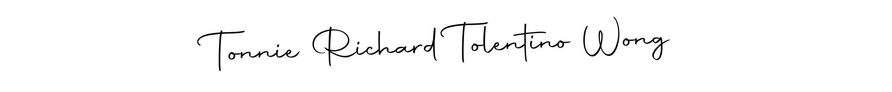 Use a signature maker to create a handwritten signature online. With this signature software, you can design (Autography-DOLnW) your own signature for name Tonnie Richard Tolentino Wong. Tonnie Richard Tolentino Wong signature style 10 images and pictures png