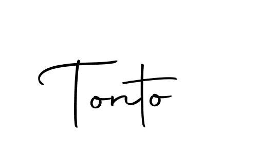 Make a beautiful signature design for name Tonto. With this signature (Autography-DOLnW) style, you can create a handwritten signature for free. Tonto signature style 10 images and pictures png