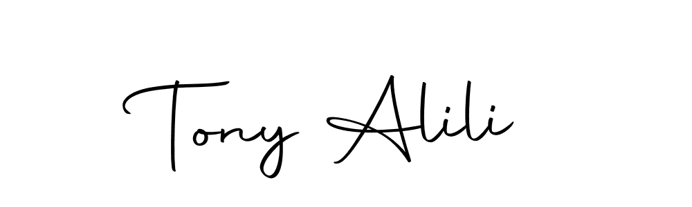 Similarly Autography-DOLnW is the best handwritten signature design. Signature creator online .You can use it as an online autograph creator for name Tony Alili. Tony Alili signature style 10 images and pictures png