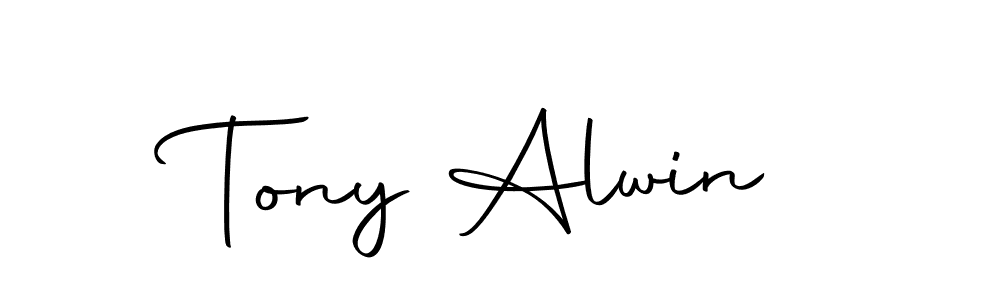 Similarly Autography-DOLnW is the best handwritten signature design. Signature creator online .You can use it as an online autograph creator for name Tony Alwin. Tony Alwin signature style 10 images and pictures png
