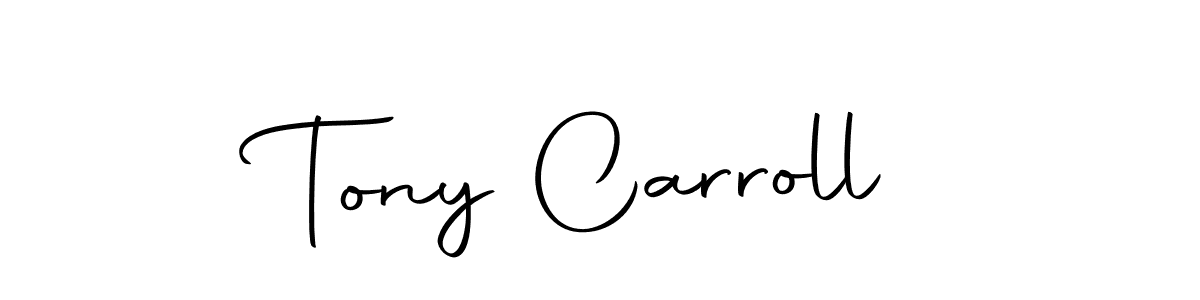 Design your own signature with our free online signature maker. With this signature software, you can create a handwritten (Autography-DOLnW) signature for name Tony Carroll. Tony Carroll signature style 10 images and pictures png