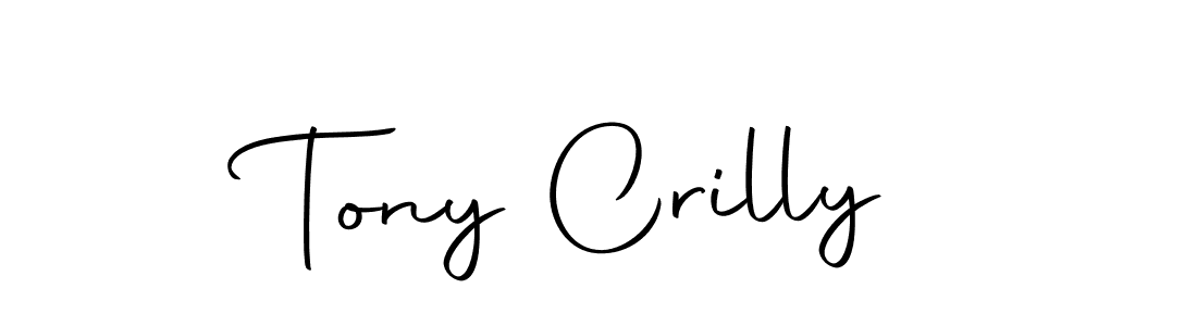 The best way (Autography-DOLnW) to make a short signature is to pick only two or three words in your name. The name Tony Crilly include a total of six letters. For converting this name. Tony Crilly signature style 10 images and pictures png