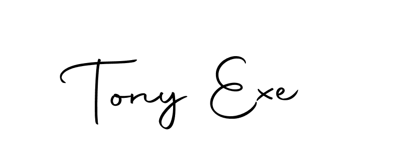 Create a beautiful signature design for name Tony Exe. With this signature (Autography-DOLnW) fonts, you can make a handwritten signature for free. Tony Exe signature style 10 images and pictures png