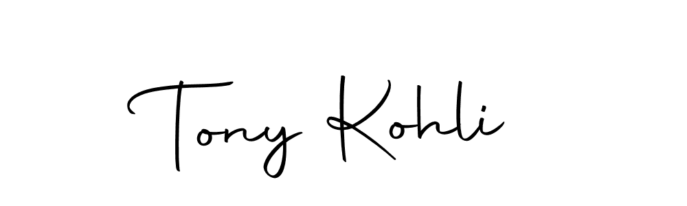 Make a beautiful signature design for name Tony Kohli. With this signature (Autography-DOLnW) style, you can create a handwritten signature for free. Tony Kohli signature style 10 images and pictures png