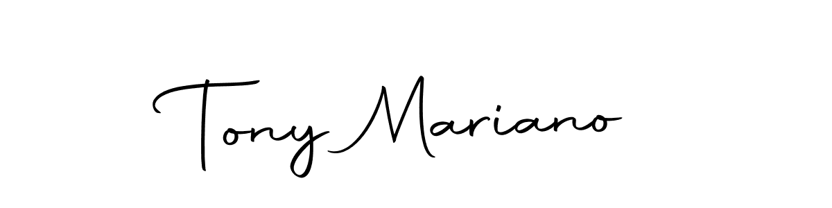 Create a beautiful signature design for name Tony Mariano. With this signature (Autography-DOLnW) fonts, you can make a handwritten signature for free. Tony Mariano signature style 10 images and pictures png