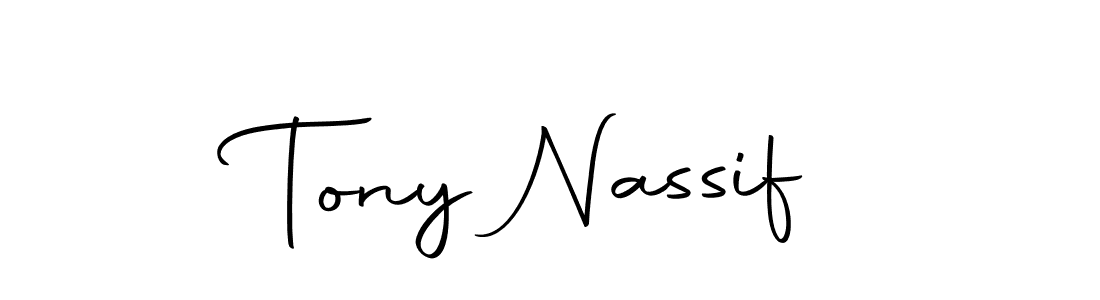 You should practise on your own different ways (Autography-DOLnW) to write your name (Tony Nassif) in signature. don't let someone else do it for you. Tony Nassif signature style 10 images and pictures png
