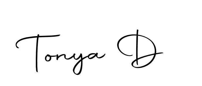 Similarly Autography-DOLnW is the best handwritten signature design. Signature creator online .You can use it as an online autograph creator for name Tonya D. Tonya D signature style 10 images and pictures png