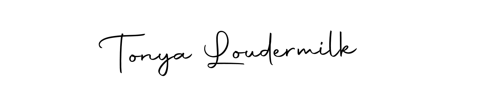 Also we have Tonya Loudermilk name is the best signature style. Create professional handwritten signature collection using Autography-DOLnW autograph style. Tonya Loudermilk signature style 10 images and pictures png